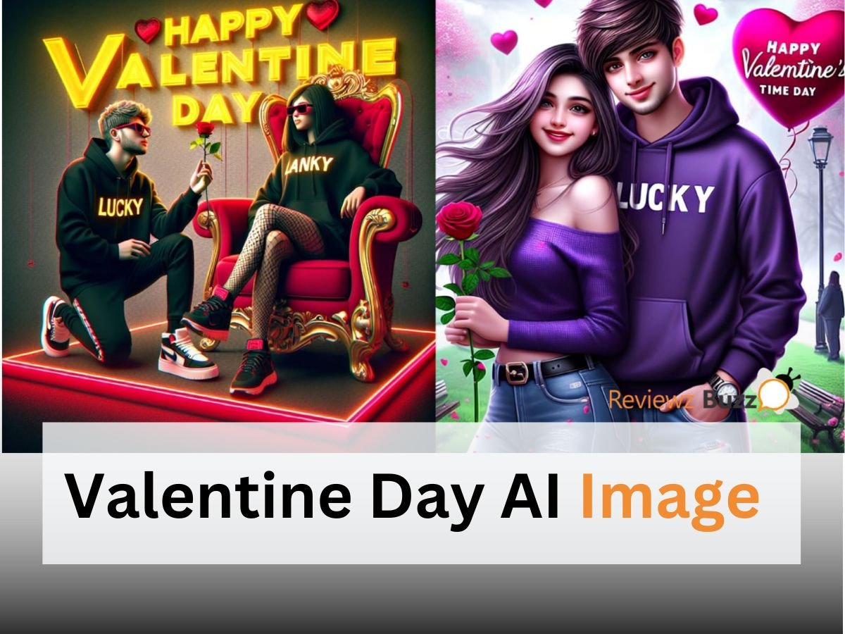 Valentine Day AI Image creation love heart romantic