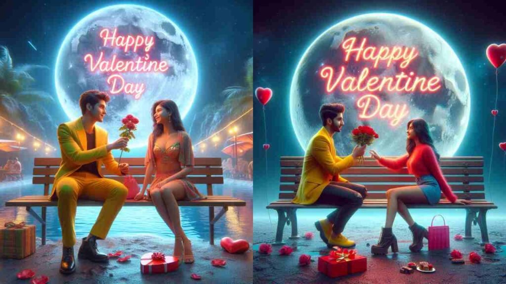 Valentine Day AI Image creation, Valentine's Day, AI image generator, Valentine's Day AI graphics, Valentine's Day creativity"